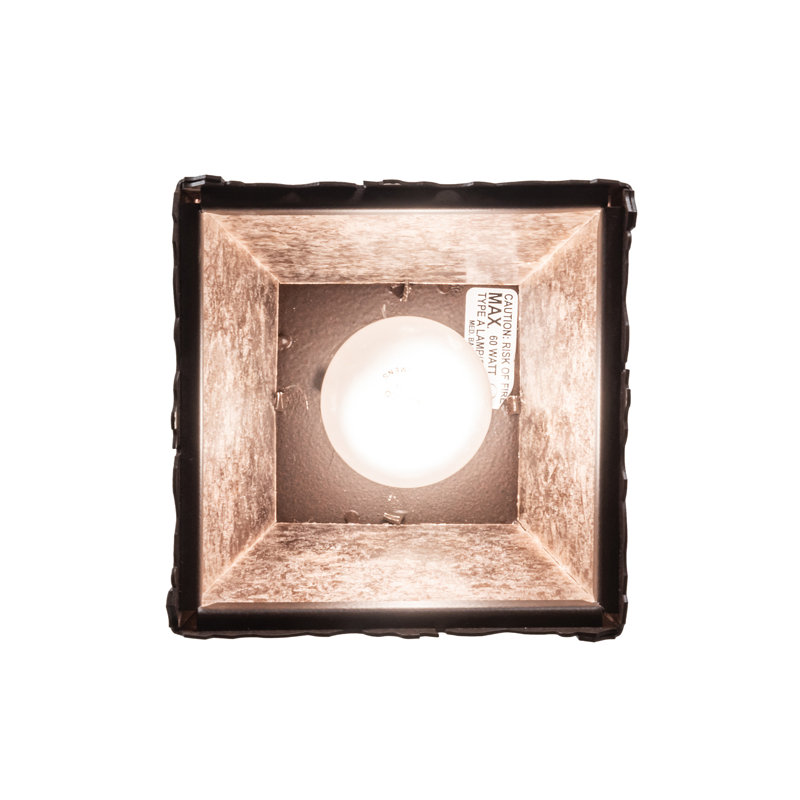 Oak Branch Geometric Mini-Pendant with Silver Mica Shade
