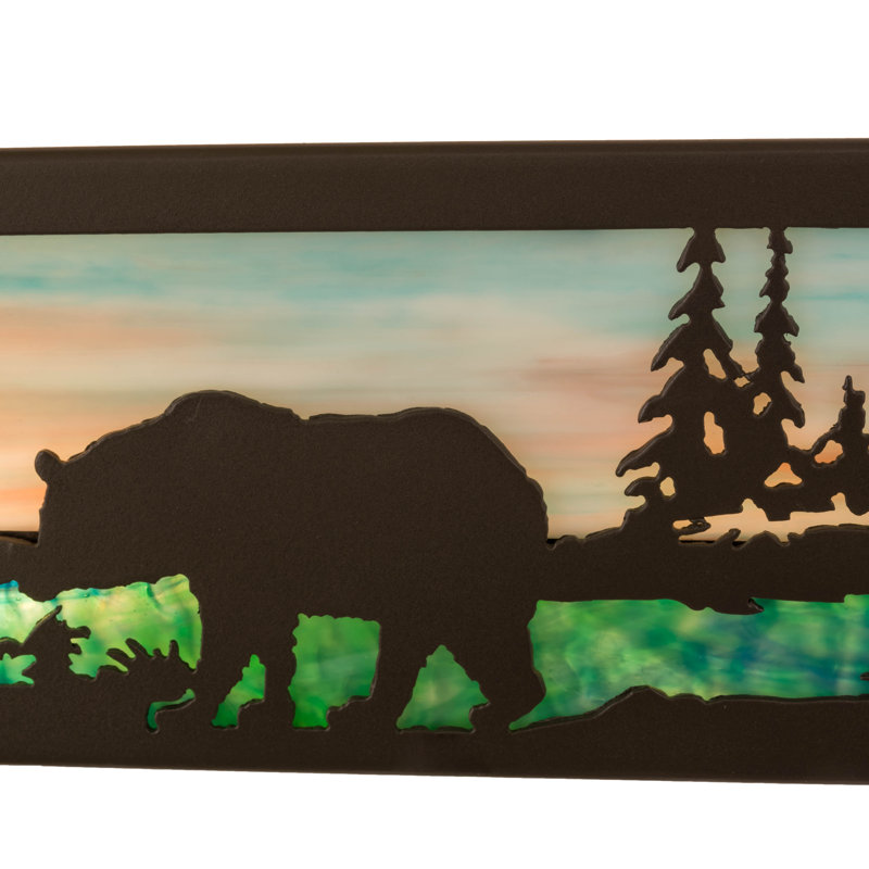Adirondack Inspired 4-Light Vanity Luminaire in Timeless Bronze