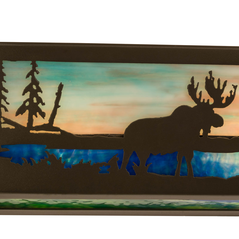 Adirondack Inspired 4-Light Vanity Luminaire in Timeless Bronze