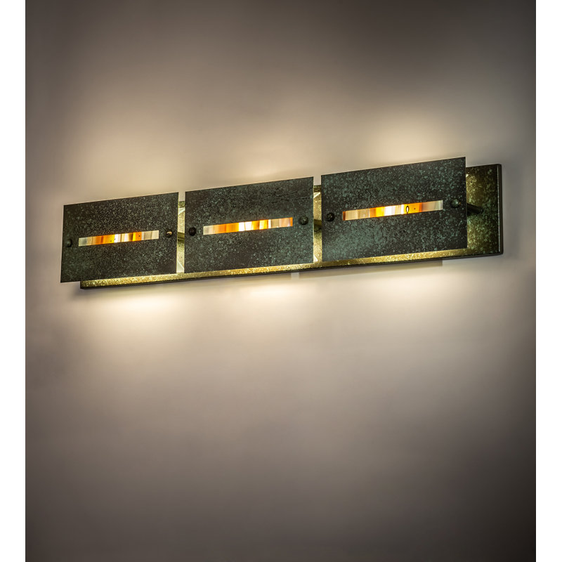 Autumnal Ambiance 3-Light Tarnished Copper Vanity Light