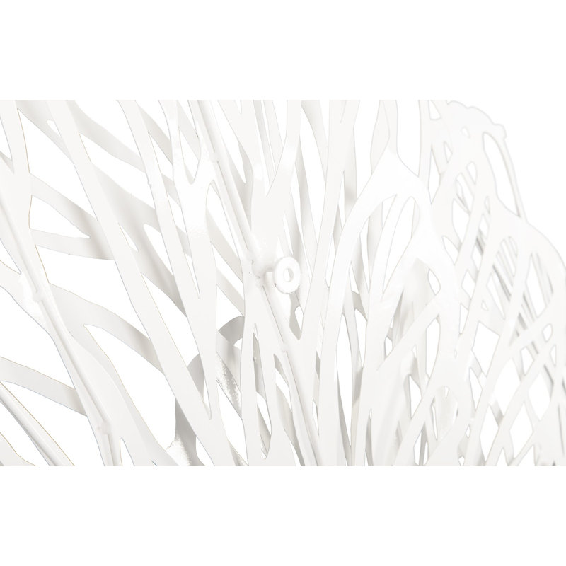 White Metal Butterfly Wall Sculpture, 54" Height