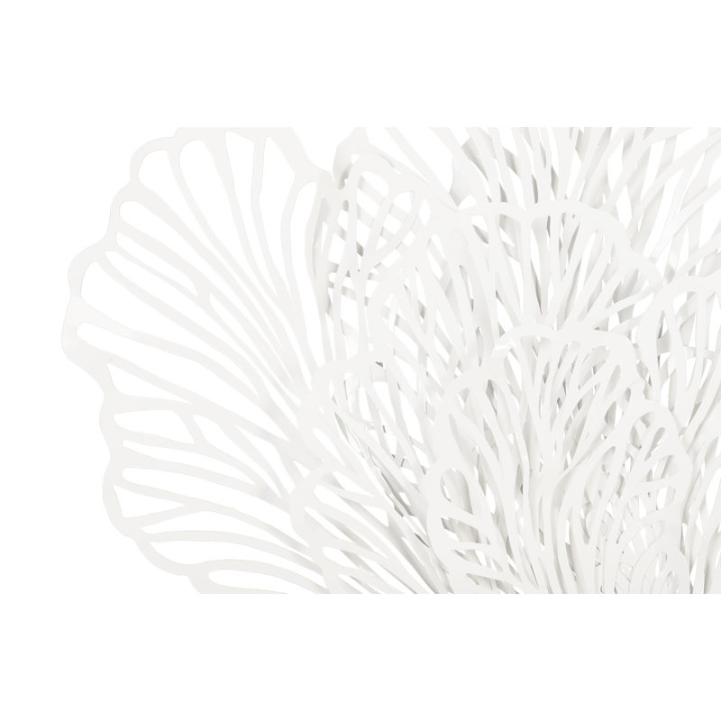 White Metal Butterfly Wall Sculpture, 54" Height