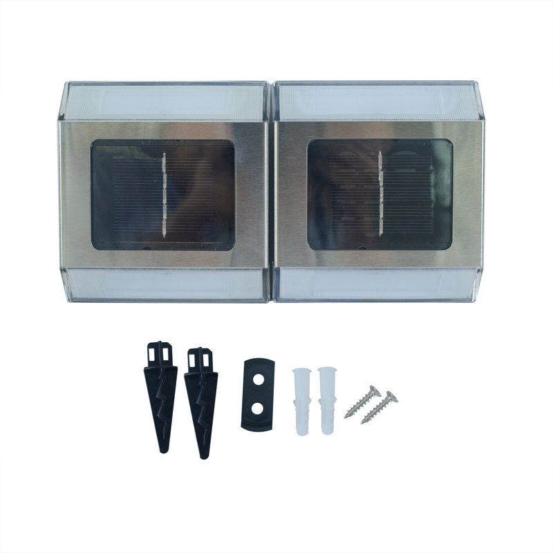 Stainless Steel Solar LED Pathway Lights Multipack