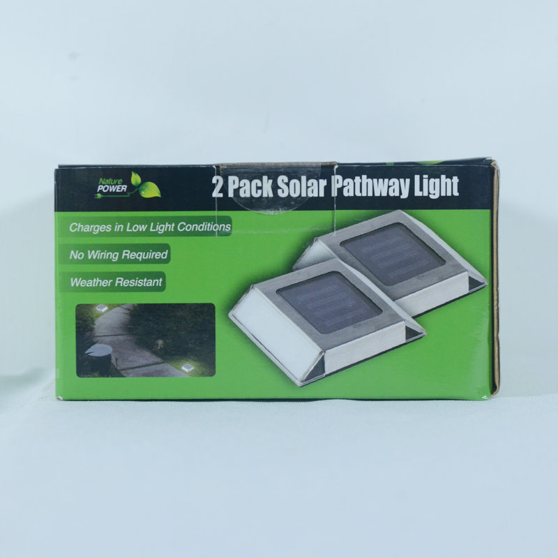 Stainless Steel Solar LED Pathway Lights Multipack