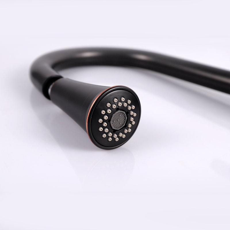 Oil Rubbed Bronze Pull-Out Kitchen Faucet with Spray
