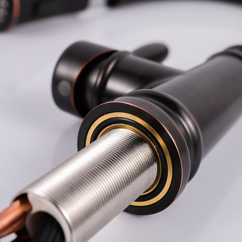 Oil Rubbed Bronze Pull-Out Kitchen Faucet with Spray