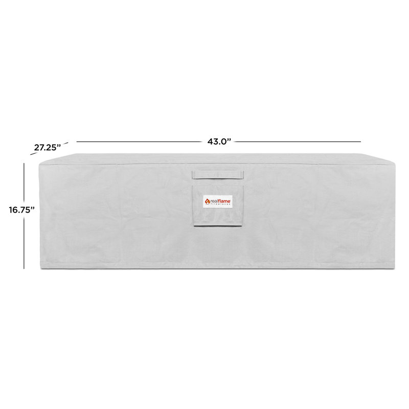Aegean Rectangular Fire Pit Protective Cover with Drawstring