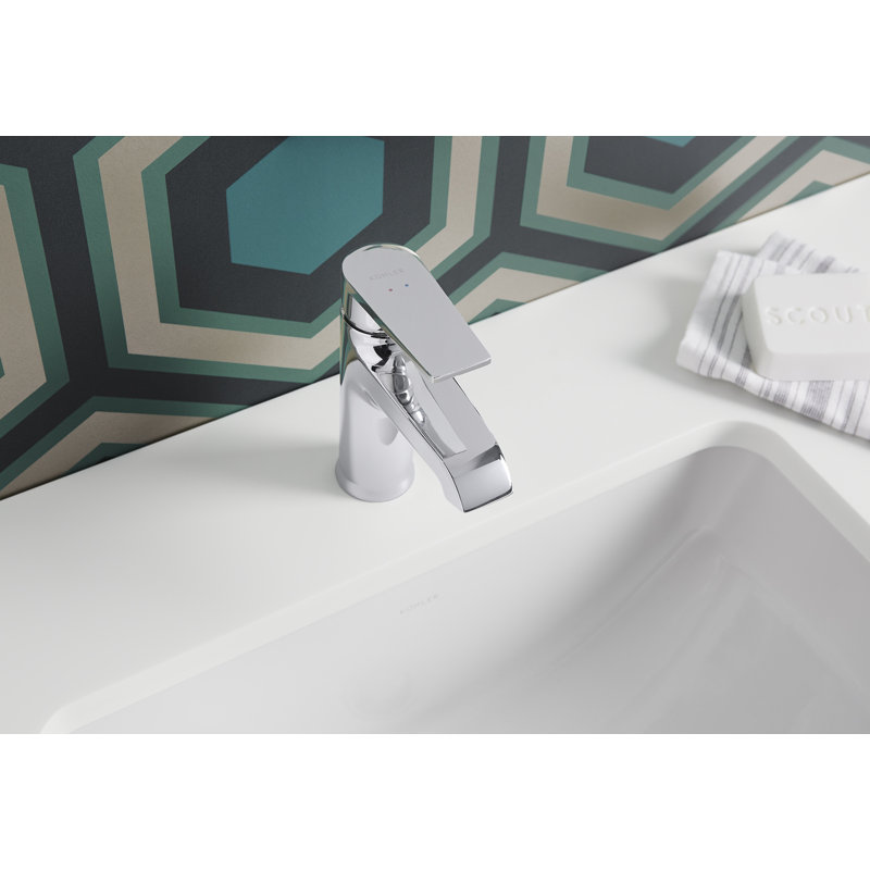 Hint Vibrant Brushed Nickel Single-Handle Low-Arc Bathroom Faucet