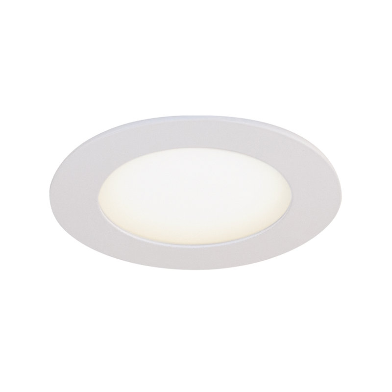 Matte White Round Dimmable LED Recessed Lighting Kit (4-Pack)