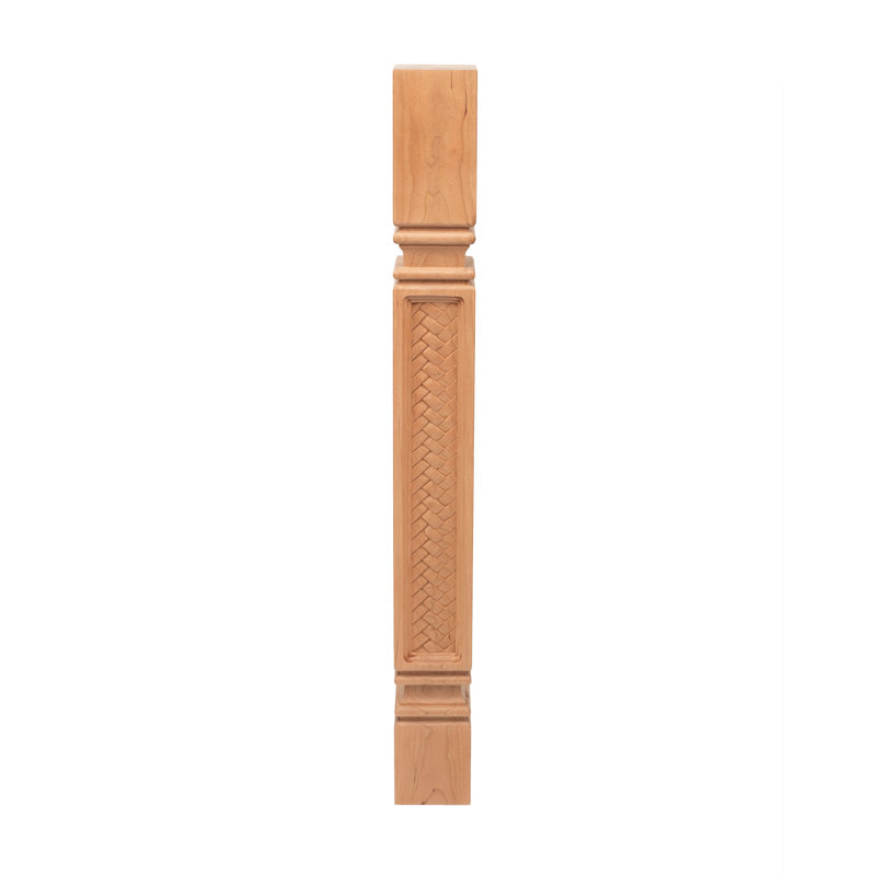 Elegant Cherry Mission Weave 35'' Kitchen Island Leg