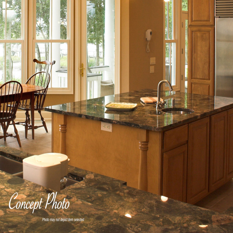 Elegant 35'' Unfinished Rubberwood Half Round Kitchen Island Leg
