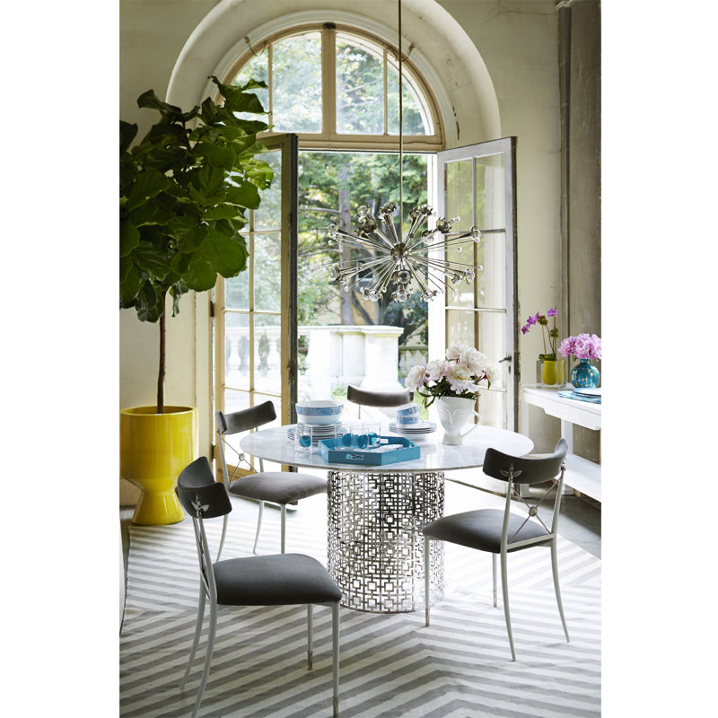 Mid-Century Radiant Sputnik 24-Light Sphere Chandelier in Polished Nickel