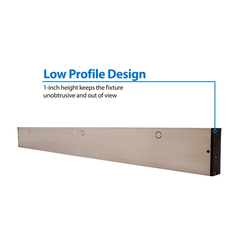 Nicor 40-Inch Nickel LED Under Cabinet Light Bar