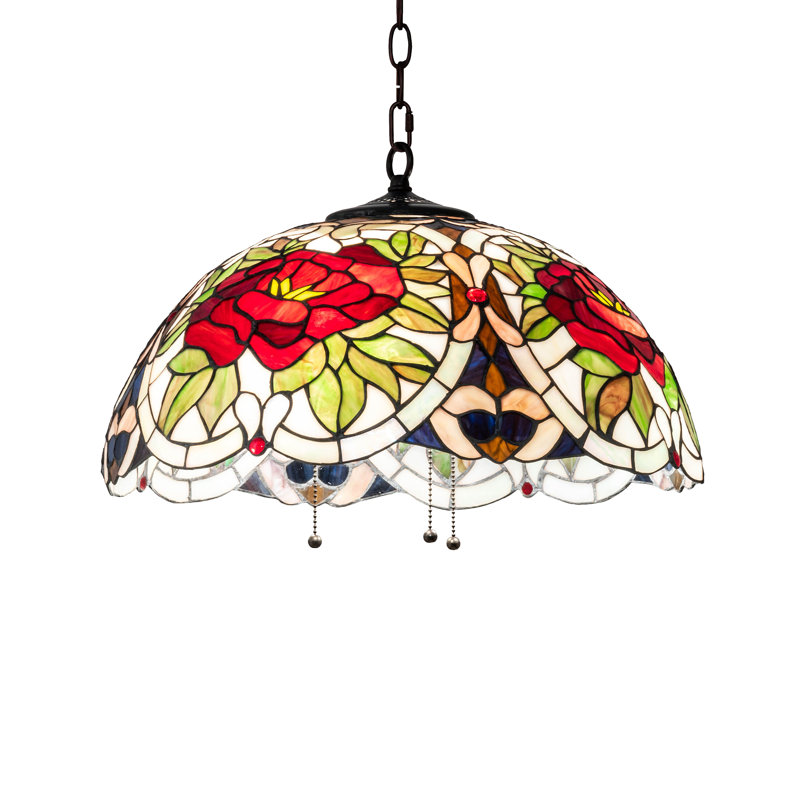 Lavender & Plum Bronze 20" Globe LED Pendant with Art Glass Shade