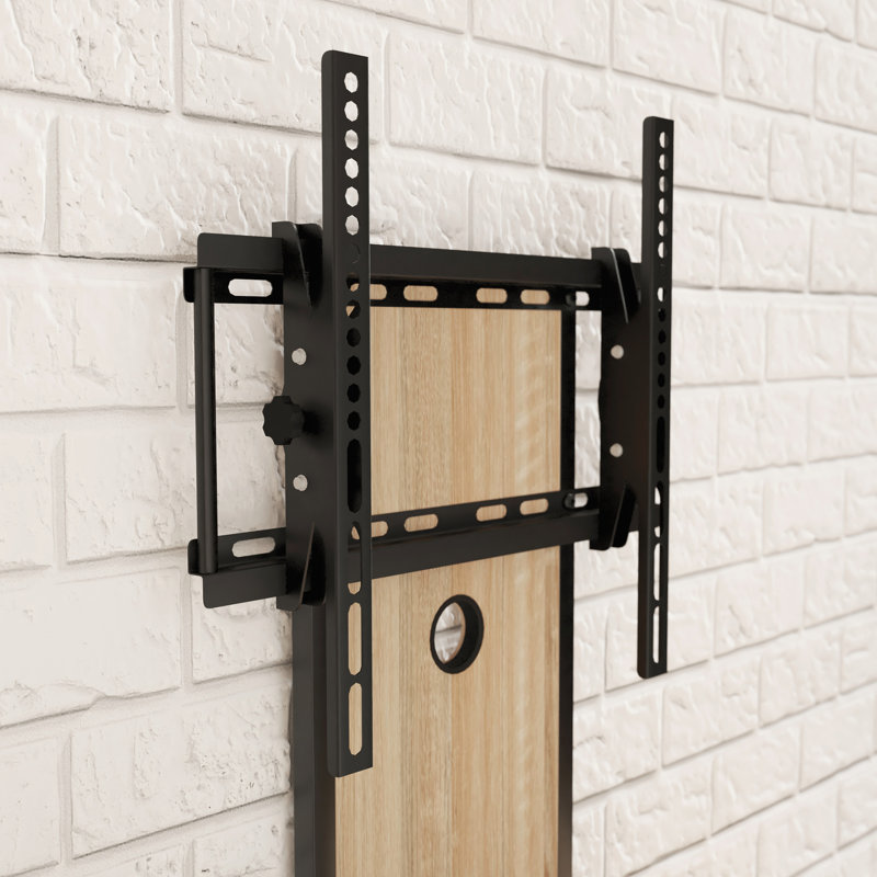 Austin Industrial-Black Metal and Wood TV Mount Media Console