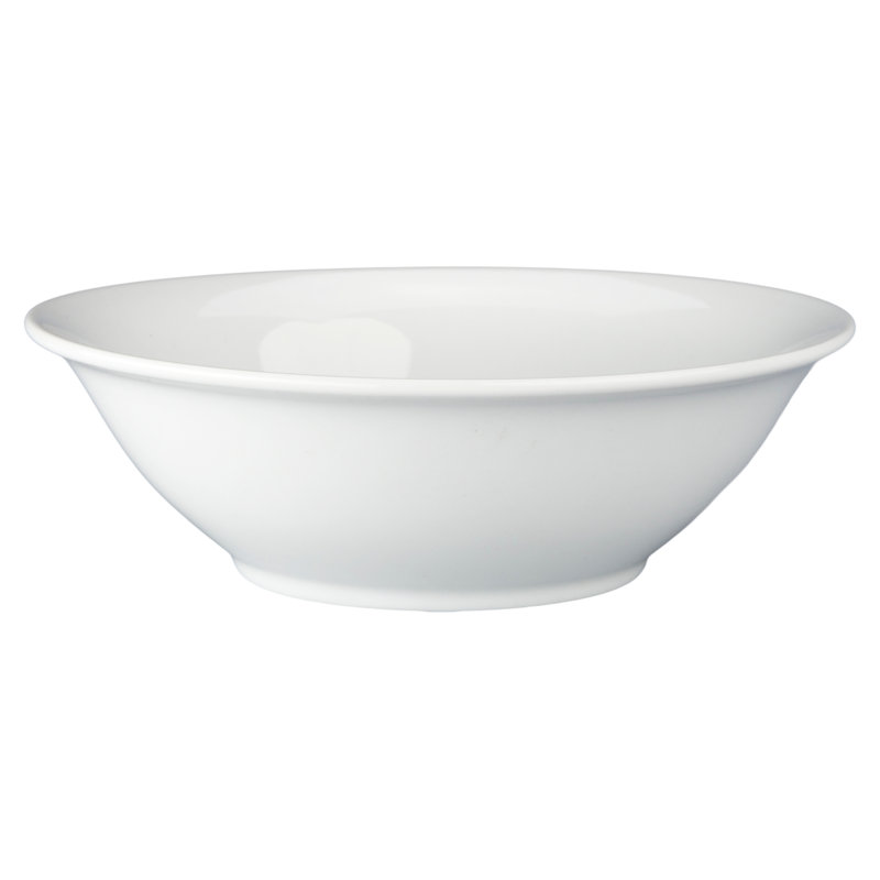 Classic White Porcelain 20 oz Soup and Cereal Bowls, Set of 4