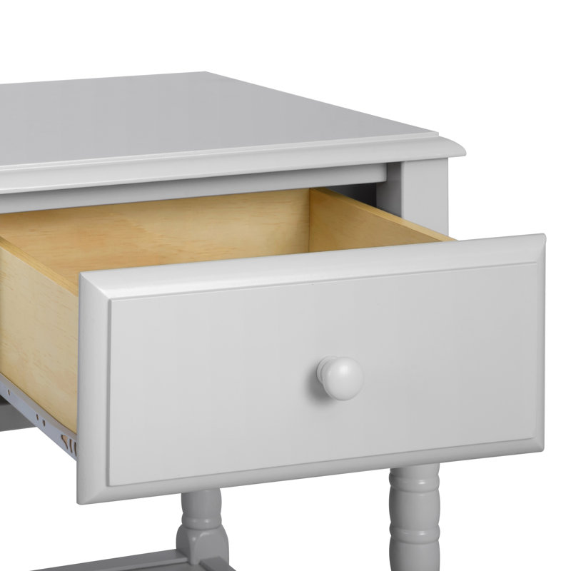 Fog Grey Jenny Lind Traditional Spindle Nightstand