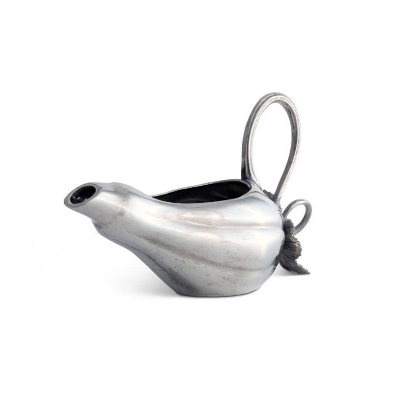 Harvest Elegance Pewter Gourd Gravy Boat, 8 oz