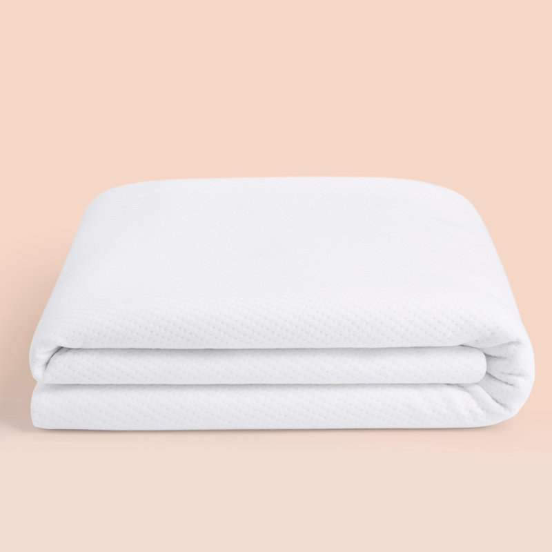 Twin XL White Waterproof Mattress Protector with Zipper
