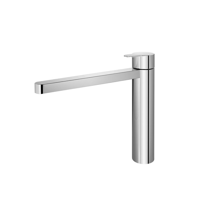 Polished Chrome Single-Handle Bathroom Faucet