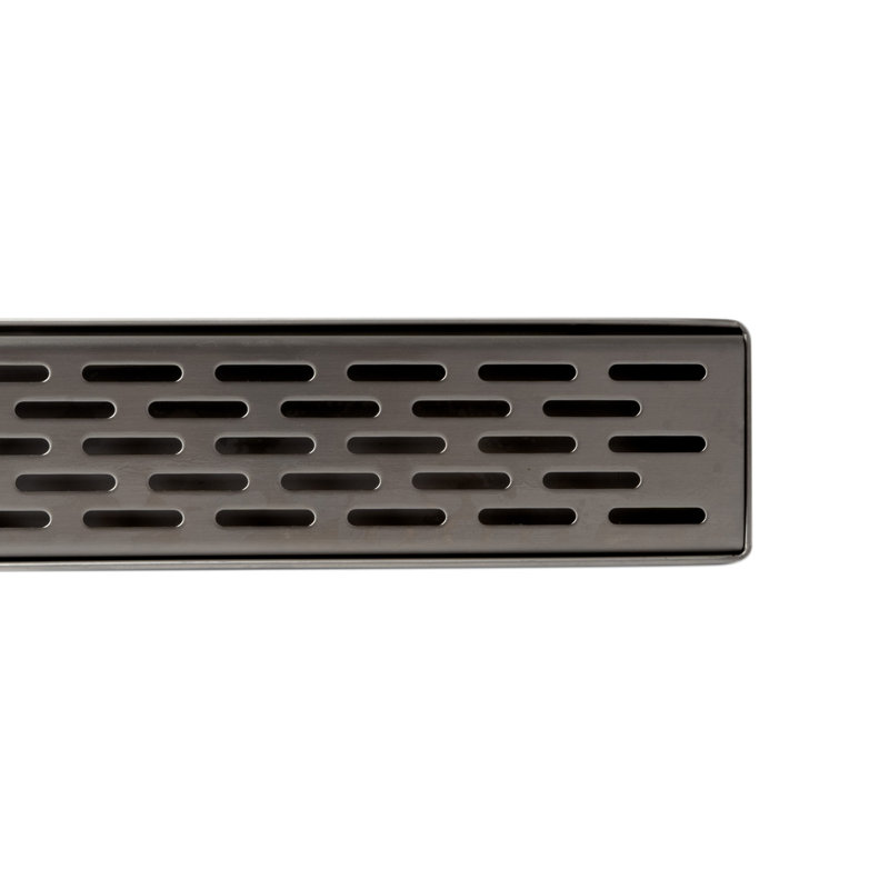 47" Stainless Steel Linear Shower Drain with Groove Holes