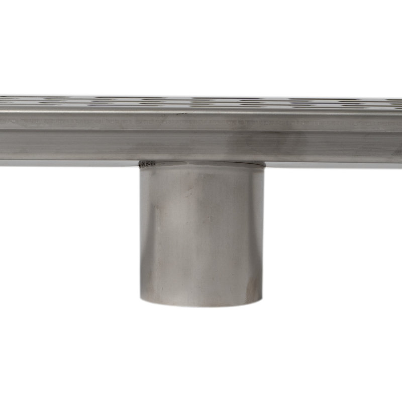 47" Stainless Steel Linear Shower Drain with Groove Holes