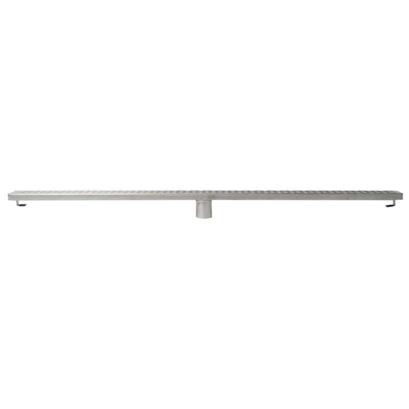 47" Stainless Steel Linear Shower Drain with Groove Holes