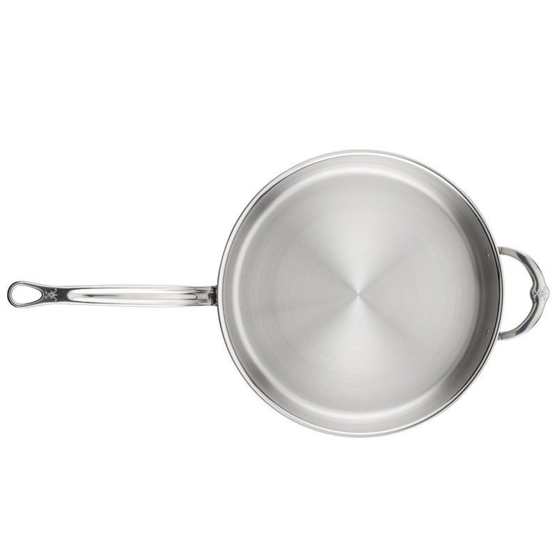 5-Quart Stainless Steel Covered Saute Pan with Helper Handle