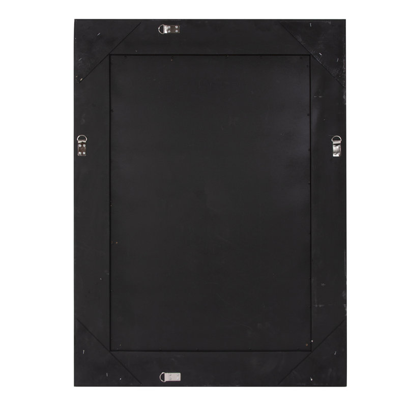 Espresso Brown Full-Length Rectangular Wood Wall Mirror 82"x34"