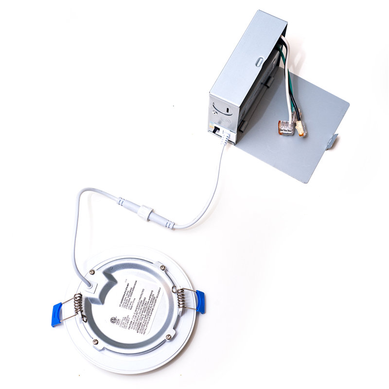 4'' White Ultra-Slim Dimmable LED Recessed Lighting Kit