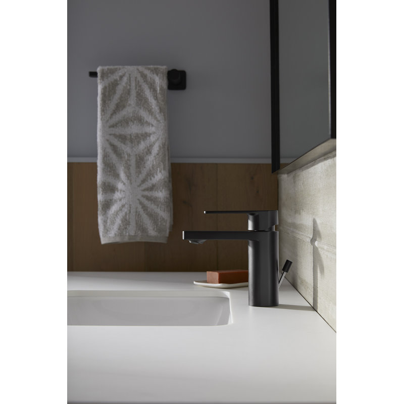 Parallel Matte Black Single-Handle Bathroom Faucet
