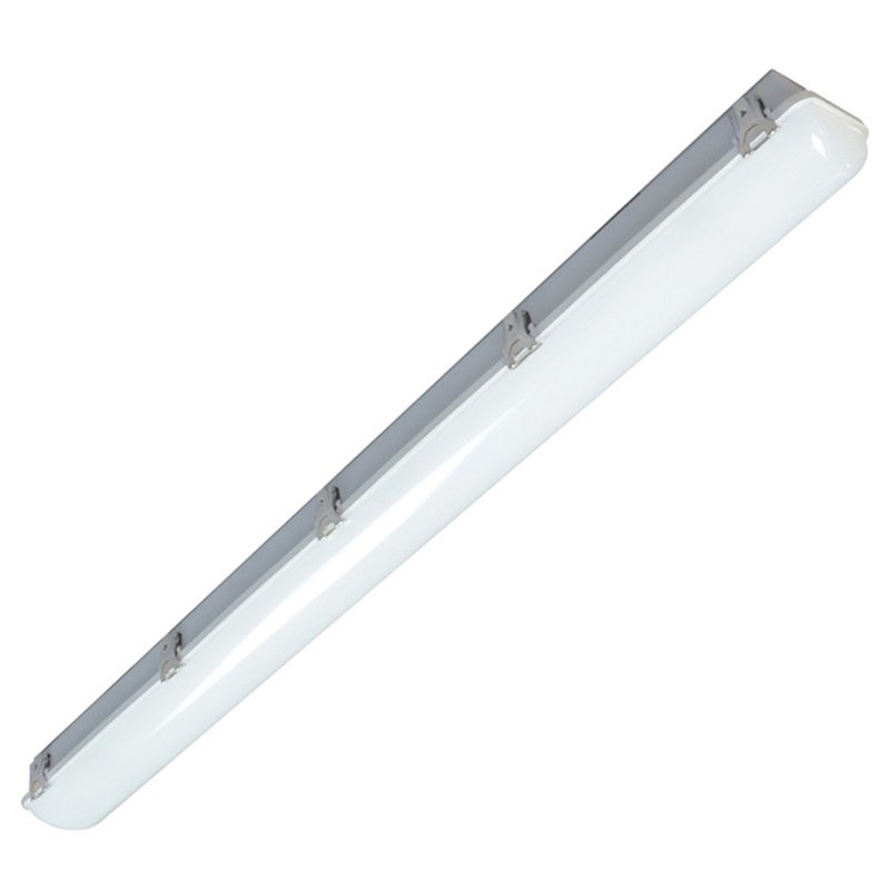 48" White Polycarbonate Industrial LED Ceiling Light