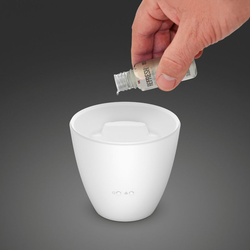 Zoe Amber Light Whisper-Quiet White Aroma Diffuser
