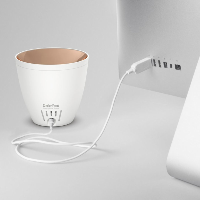 Zoe Amber Light Whisper-Quiet White Aroma Diffuser