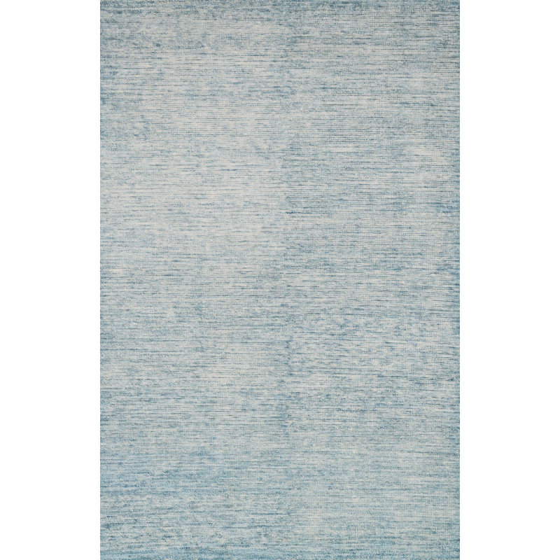 Hand-Knotted Denim Viscose 8' x 10' Serena Rectangular Rug