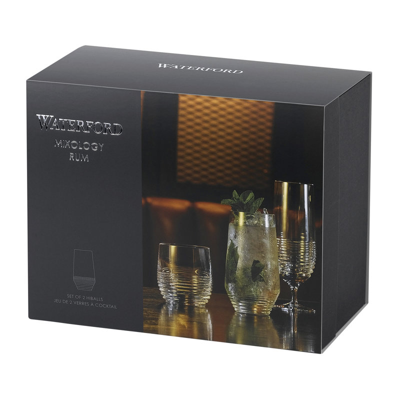 Waterford Mixology Clear Glass Hi-Ball Set of 2