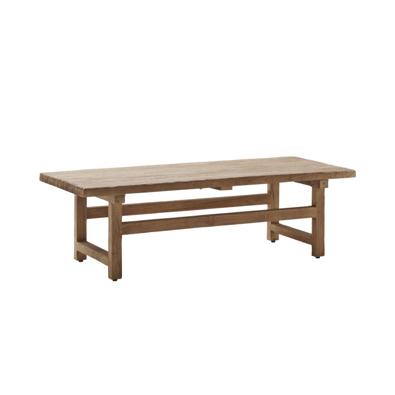 Alfred Rectangular Reclaimed Teak Outdoor Coffee Table - 55"