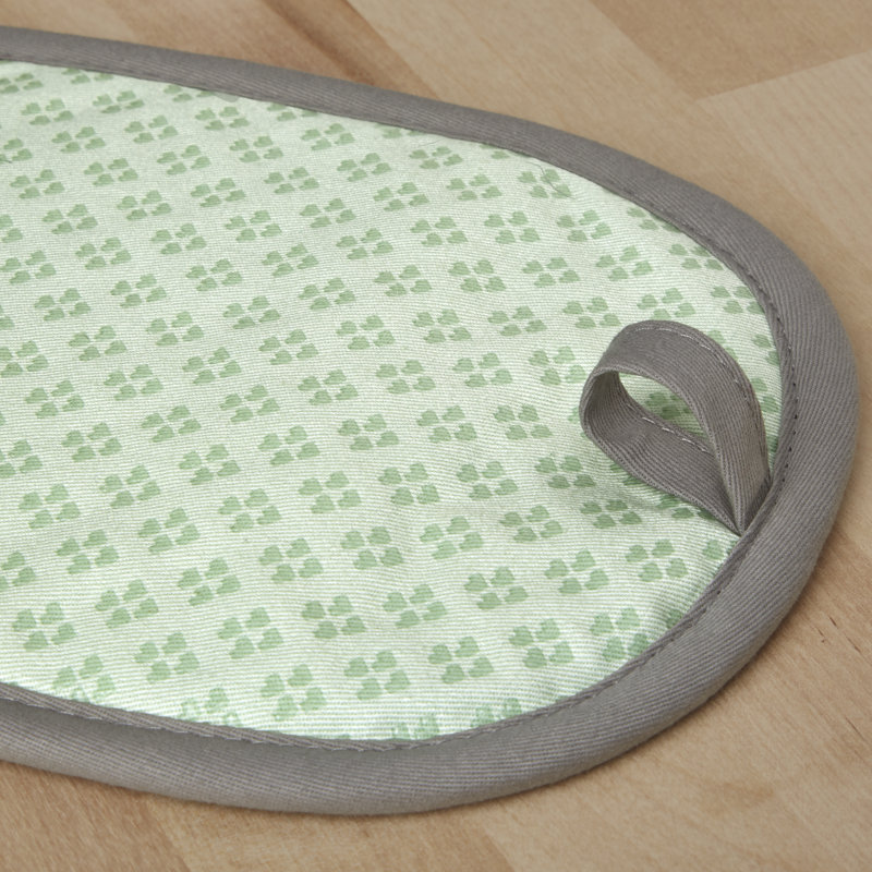Pistachio Silicone and Cotton 2-Piece Pot Holder Set