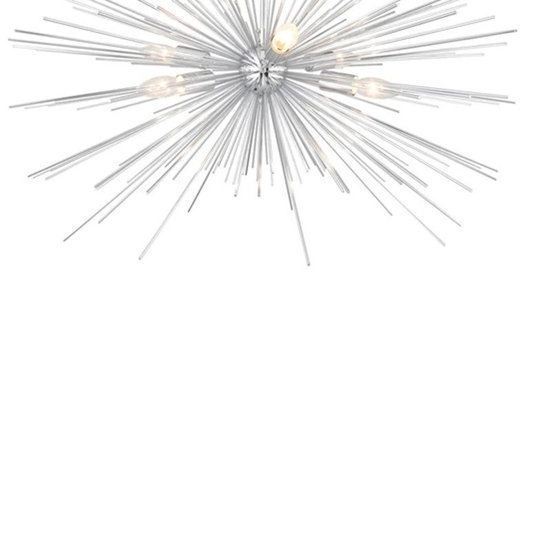 Chrome Crystal 6-Light Sputnik Sphere Chandelier