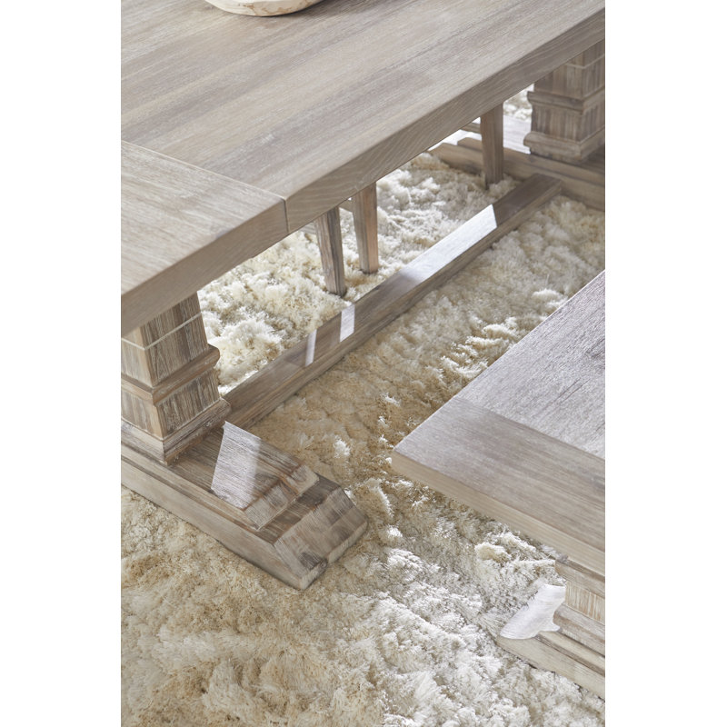 Traditions Natural Gray Acacia Extendable Dining Table