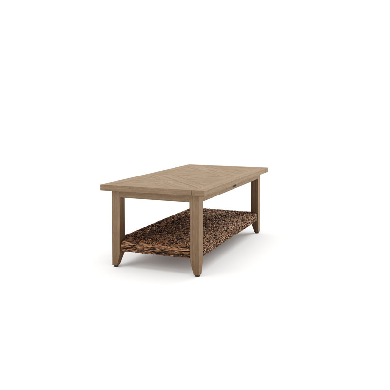 Cayman Resort-Grade Aluminum Faux Wood Coffee Table