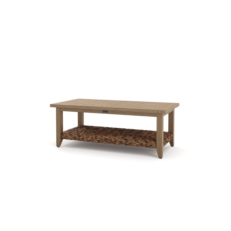 Cayman Resort-Grade Aluminum Faux Wood Coffee Table