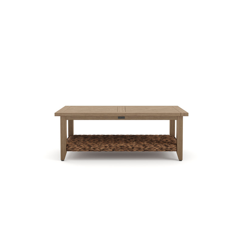 Cayman Resort-Grade Aluminum Faux Wood Coffee Table