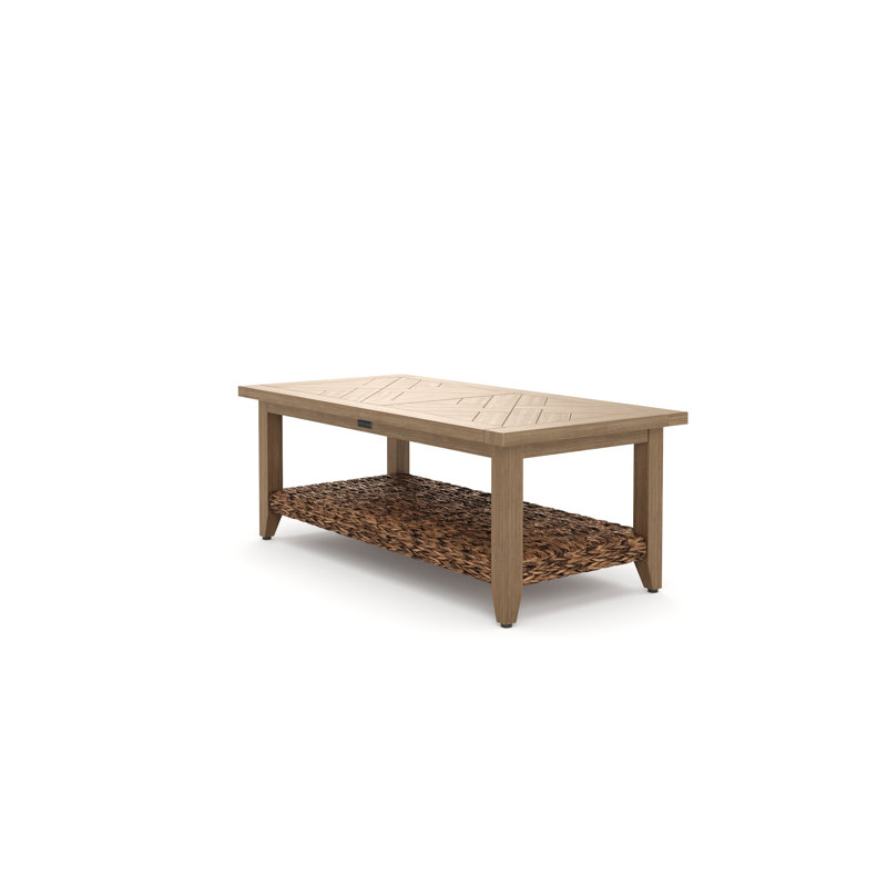Cayman Resort-Grade Aluminum Faux Wood Coffee Table