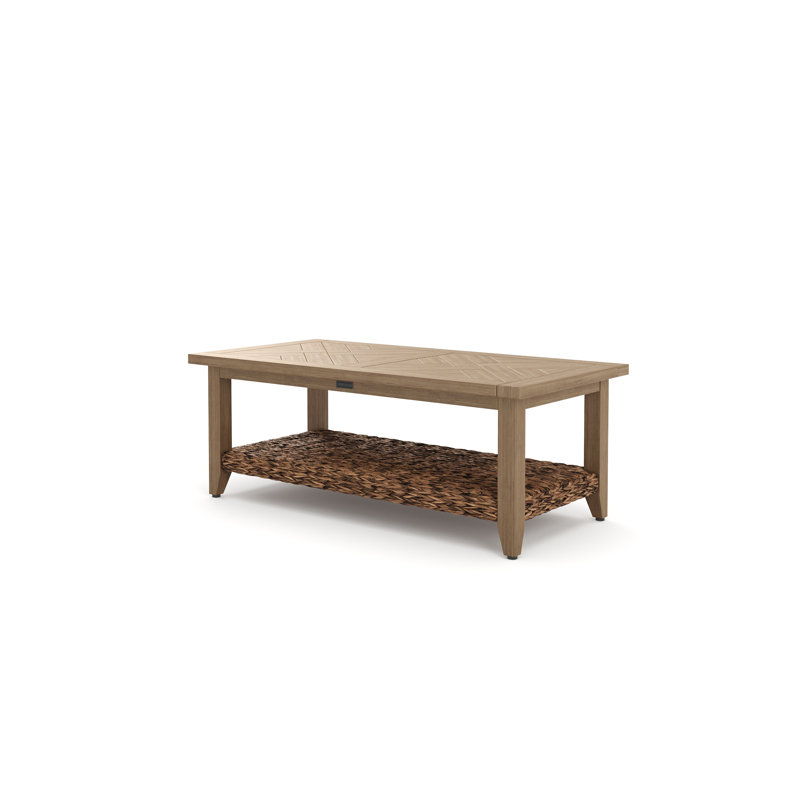 Cayman Resort-Grade Aluminum Faux Wood Coffee Table