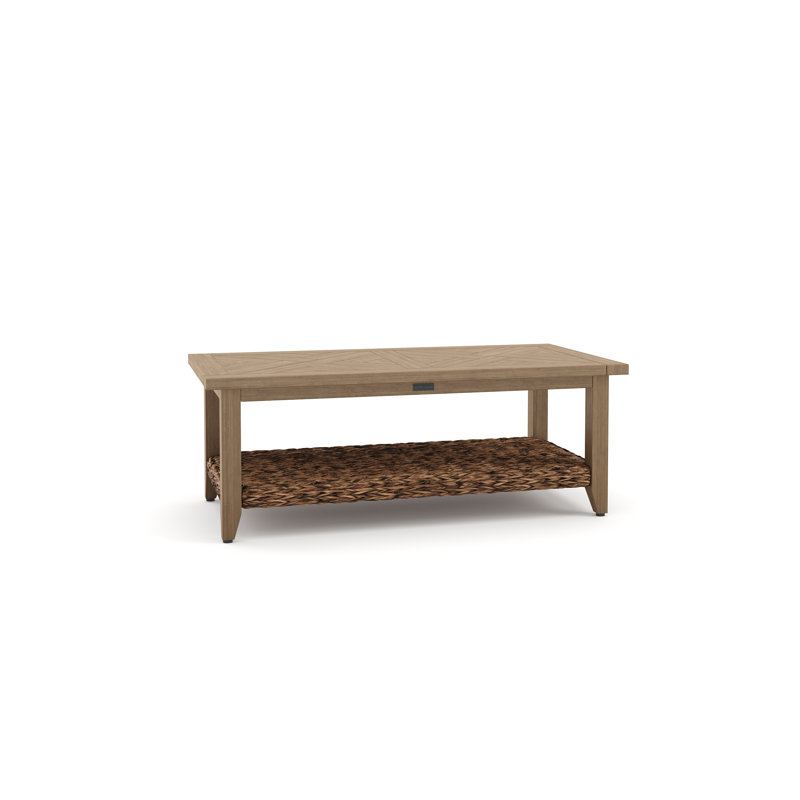 Cayman Resort-Grade Aluminum Faux Wood Coffee Table