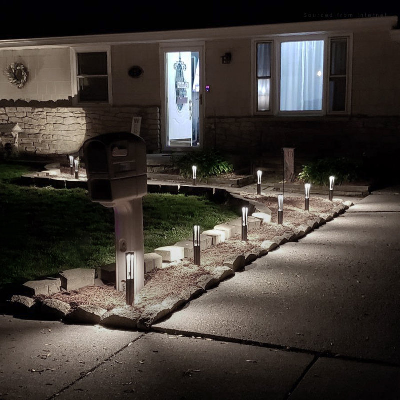 Black Aluminum LED Pathway Lights Multipack with Warm White Glow