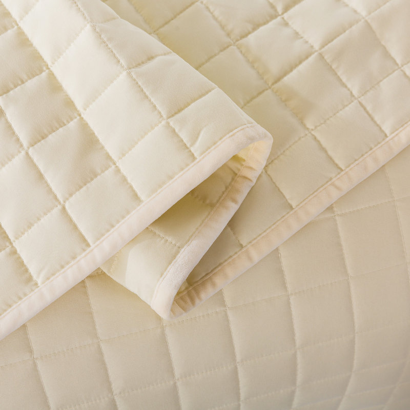 Twin Cream Down Alternative Velvet Trim Blanket