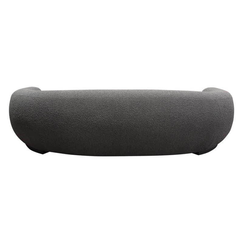 Charcoal Boucle Textured 97'' Track Arm Sofa