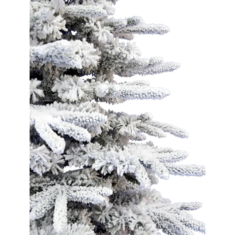 6.5-Ft Snowy White Pine Artificial Christmas Tree with Stand